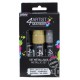 SET 3 COLOR BLACK SIVER GOLD 4ARTIST MARKER 8 MM OIL-BASED PAINT MARKER -